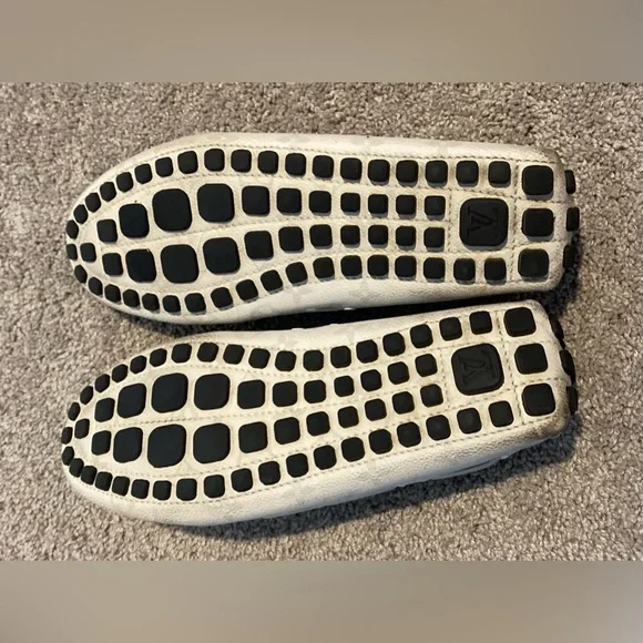Louis Vuitton Loafers Grey Monogram [Box & Dust-bag Included]